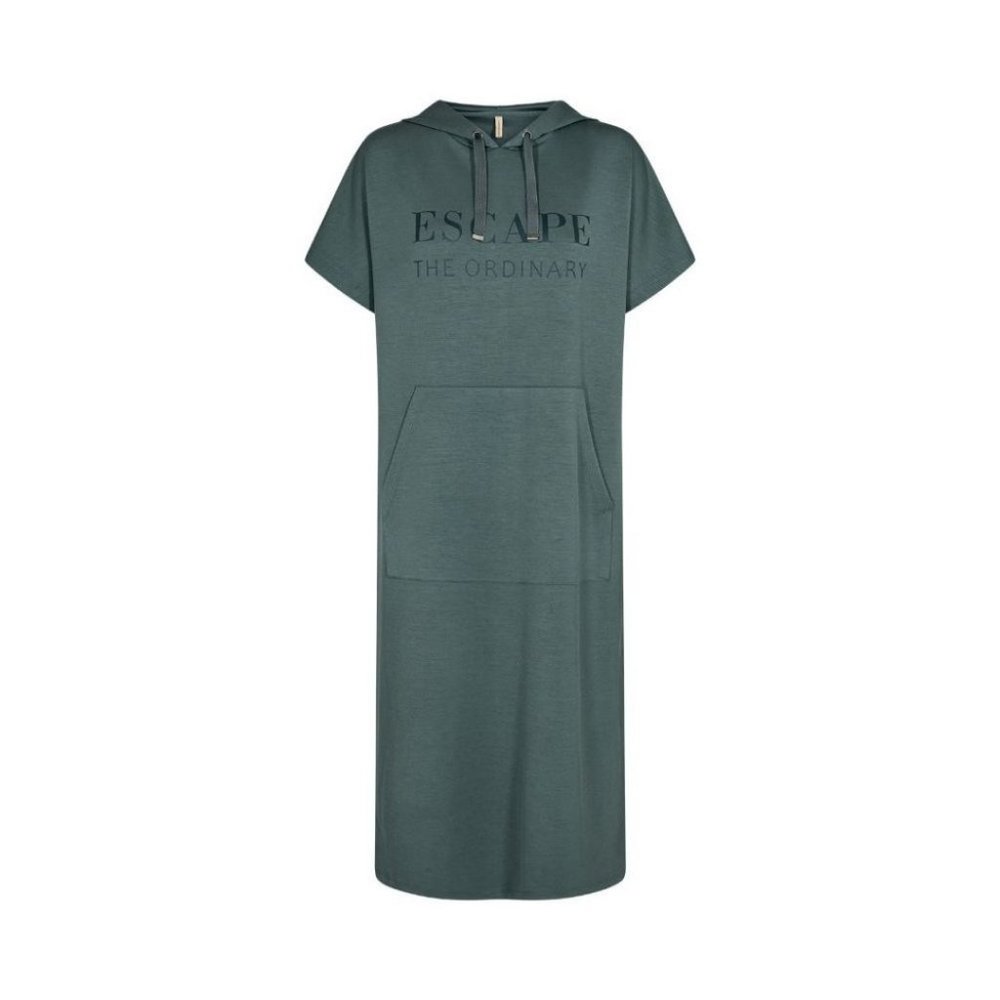 NWT SOYA CONCEPT BANU ''Escape The Ordinary'' Shadow Green Sweatshirt Dress - Picture 5 of 6